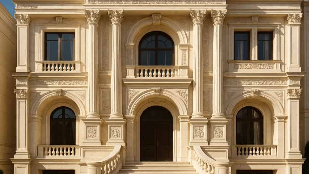 اسلب کاران EFG؛ مجری برتر نمای کلاسیک و رومی ساختمان در سعادت آباد تهران