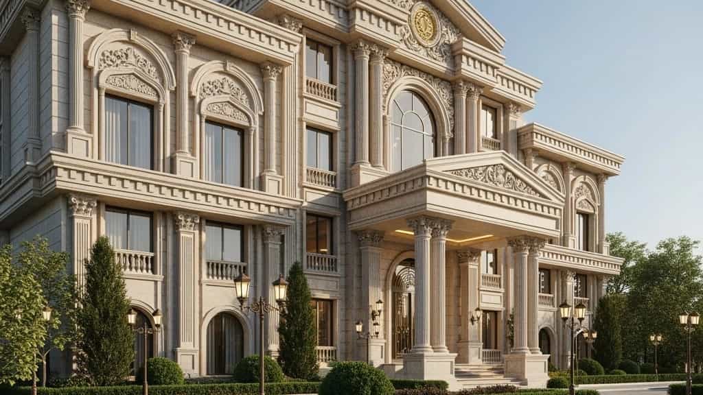 بهترین تیم اجرا و نصب نمای کلاسیک سنگی سعادت آباد تهران با ضمانت کیفیت و زیبایی ماندگار